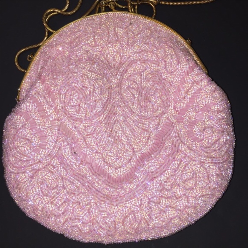 Artisan HandBeaded Vintage Design Bag w/Satin NWT